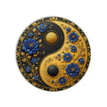 Floral Yin Yang product shot on white background