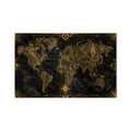 Gilded World Map product shot on white background