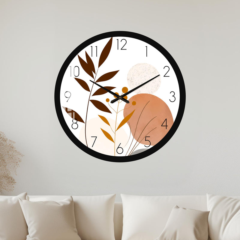 Abstract Botanical Shapes with black frame