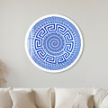 Greek Key Spiral with white frame
