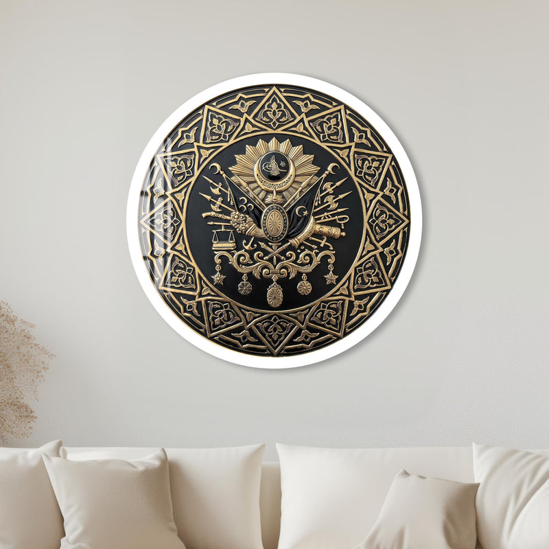 Ottoman Imperial Crest with white frame