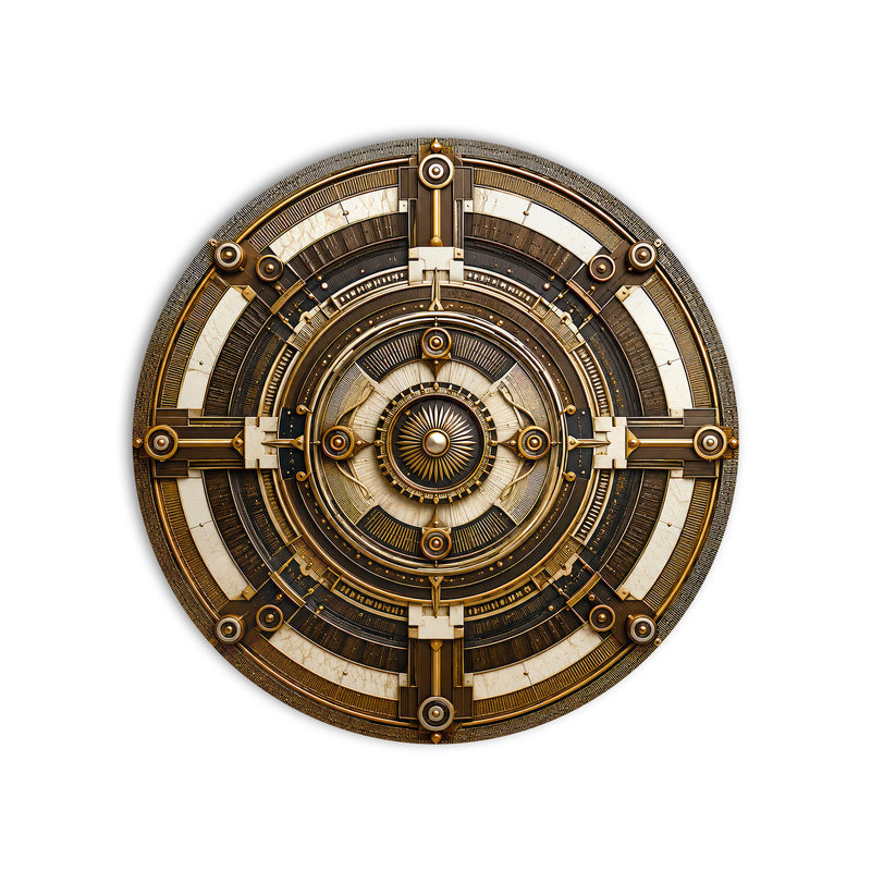 Gilded Celestial Mechanism product shot on white background