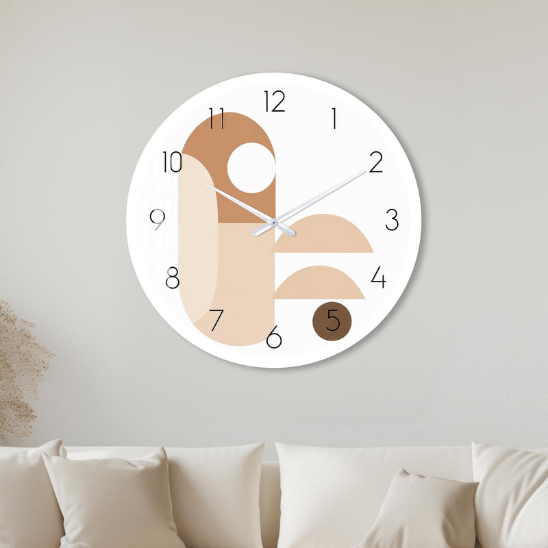 Neutral Abstract Shapes with white frame