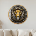 Regal Golden Lion with gold frame