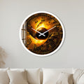 Golden Eclipse with white frame