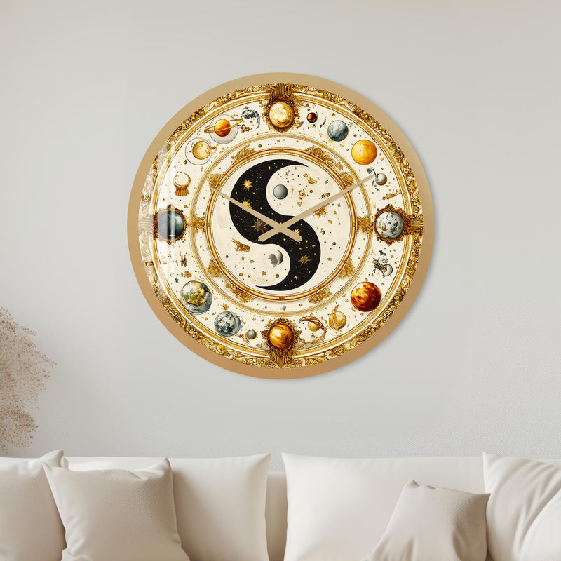 Celestial Yin Yang with gold frame