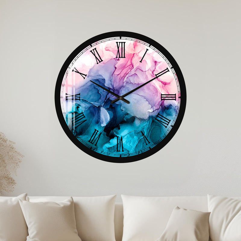 Blush Blue Ink with black frame
