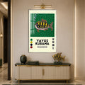 Dotted Deep Sea Fish with silver frame