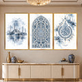 Islamic Blue with gold frame