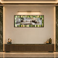 Bamboo Grove with walnut frame