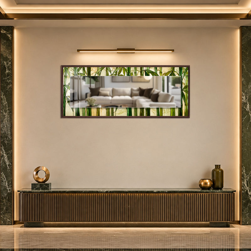 Bamboo Grove with walnut frame