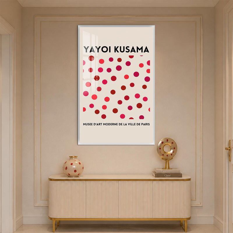 Kusama Dot Symphony with white frame