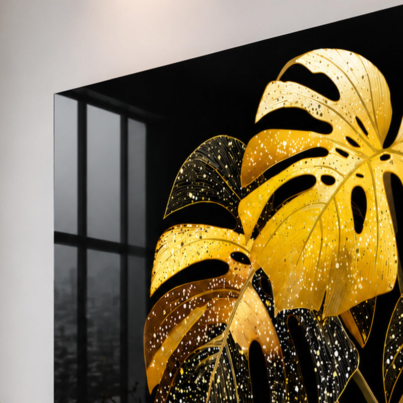 Golden Monstera Leaves lifestyle view