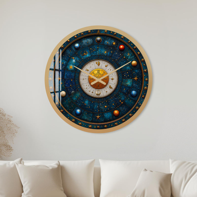 Celestial Zodiac with gold frame