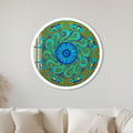 Turquoise Mystic Eye with white frame