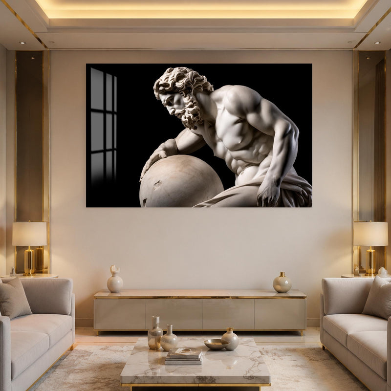 Artronauts Glass Print Classical Marble Study Glass Wall Art