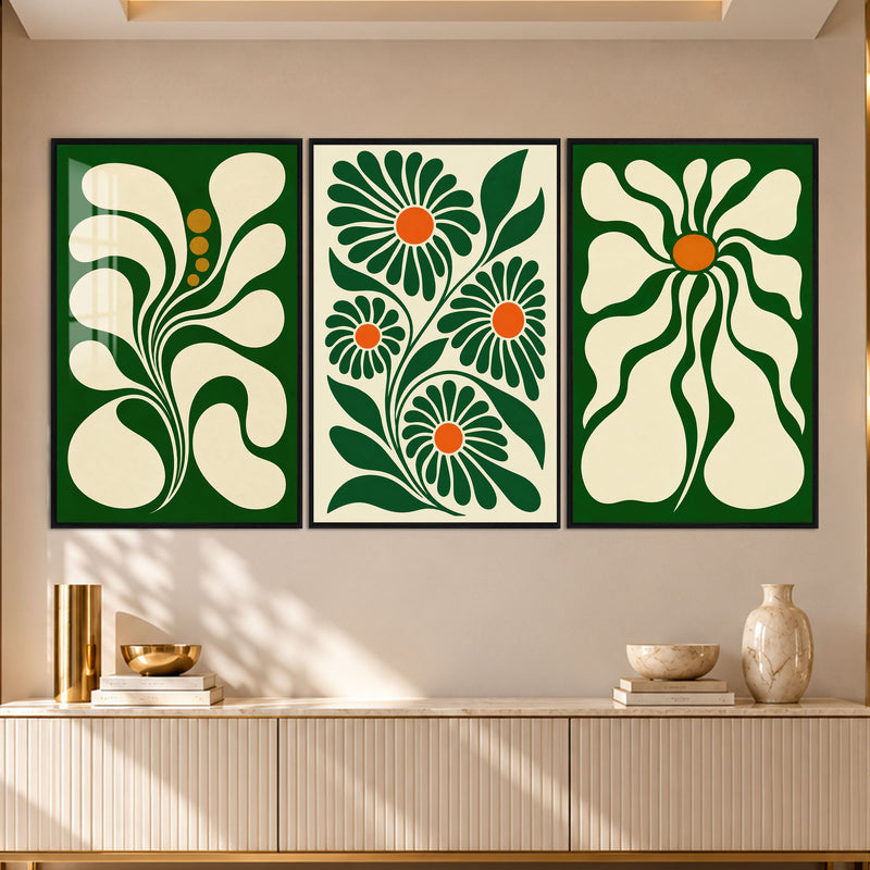 Retro Botanical with black frame