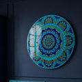 Turquoise Mosaic Mandala III angled lifestyle view