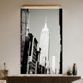 Artronauts Glass Print Empire State Monochrome Glass Wall Art