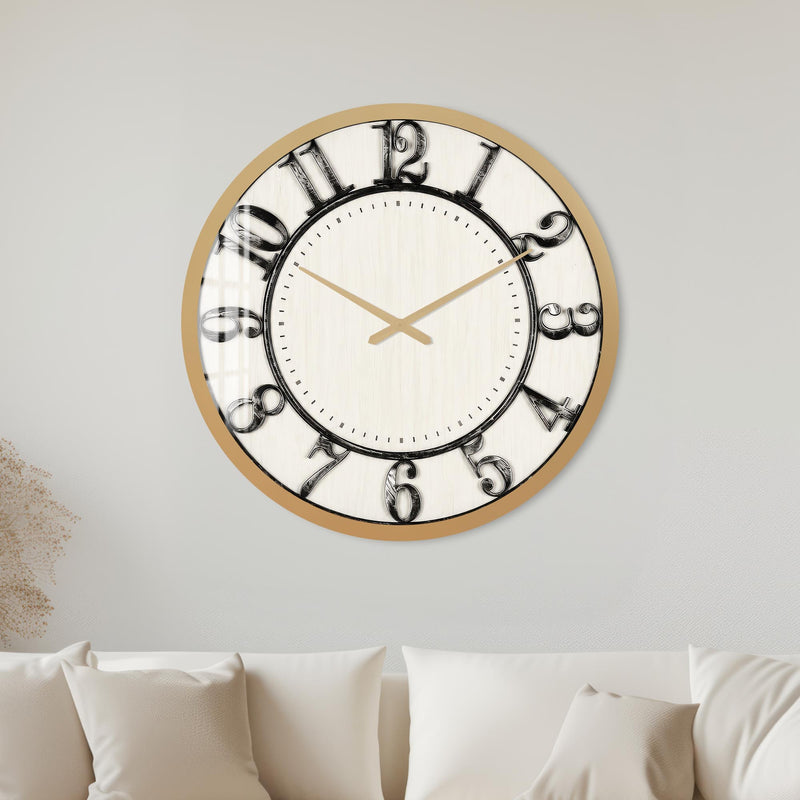 Vintage Oversized Numerals with gold frame