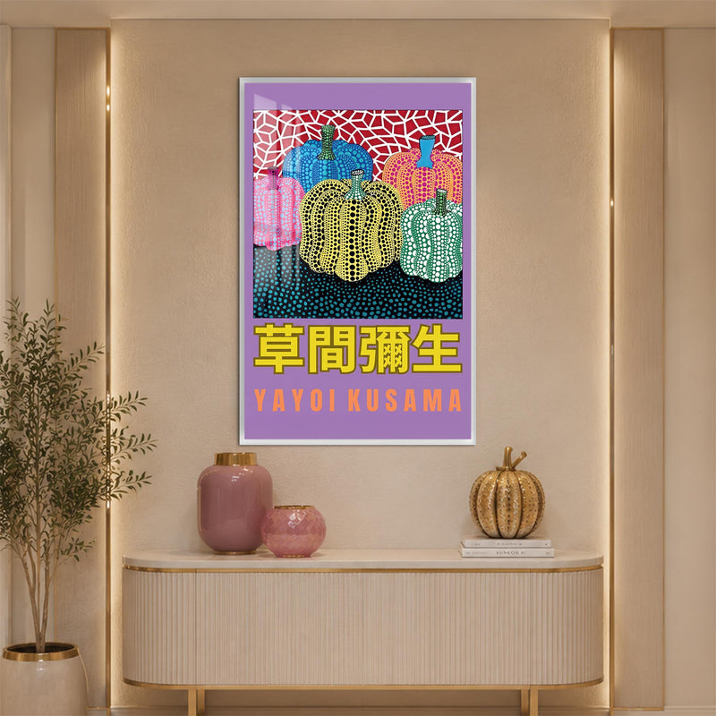 Dotted Pumpkin Parade with white frame