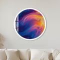 Cosmic Marble Swirl with white frame