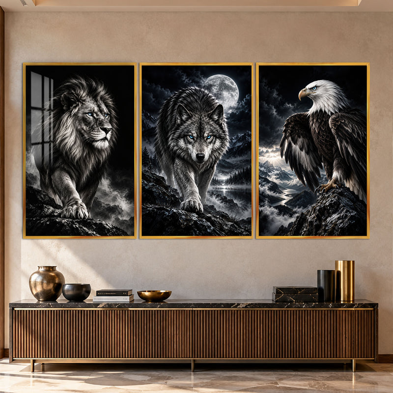 Wild Guardians with gold frame