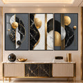 Golden Marble Harmony with black frame