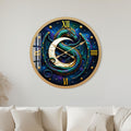 Celestial Moon Dragon with gold frame