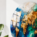 Gilded World Map lifestyle view