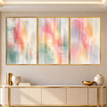 Pastel Harmony with gold frame