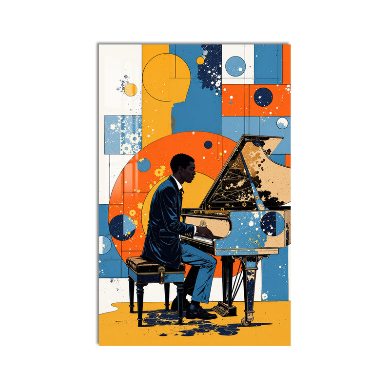 Modern Jazz Pianist product shot on white background