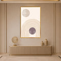Artronauts Glass Print 12x18 cm | 4.7"x7.1" / Gold Orbiting Arches Glass Wall Art