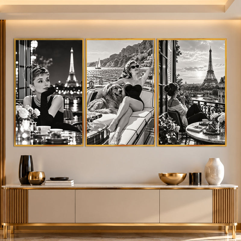Riviera Paris Glamour with gold frame
