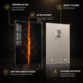 Molten Earth Rift — tempered glass, ultra HD print, ready to hang