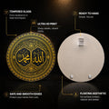 Allah Muhammad Calligraphy — tempered glass, ultra HD print, ready to hang