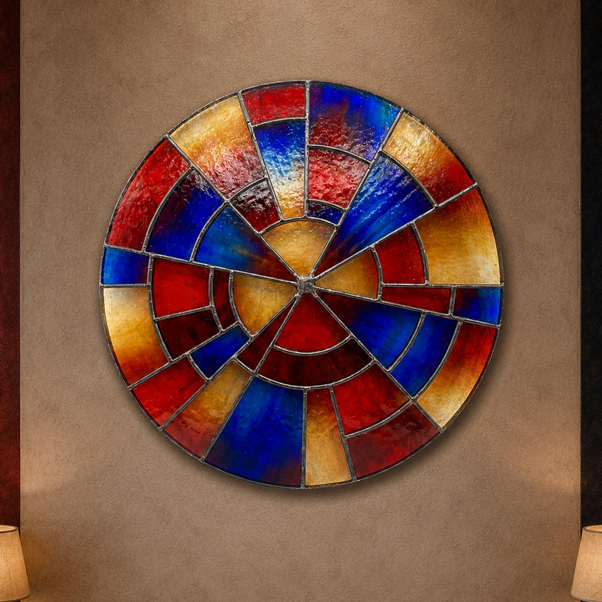 Prismatic Spiral — tempered glass, ultra HD print, ready to hang