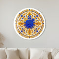 Royal Blue Rose with white frame