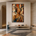 Winged Vision with walnut frame