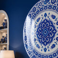 Ottoman Blue Medallion lifestyle view