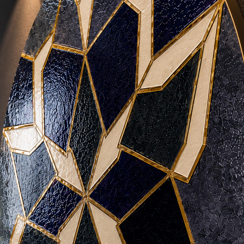 Navy Gold Star Tile Mosaic lifestyle view