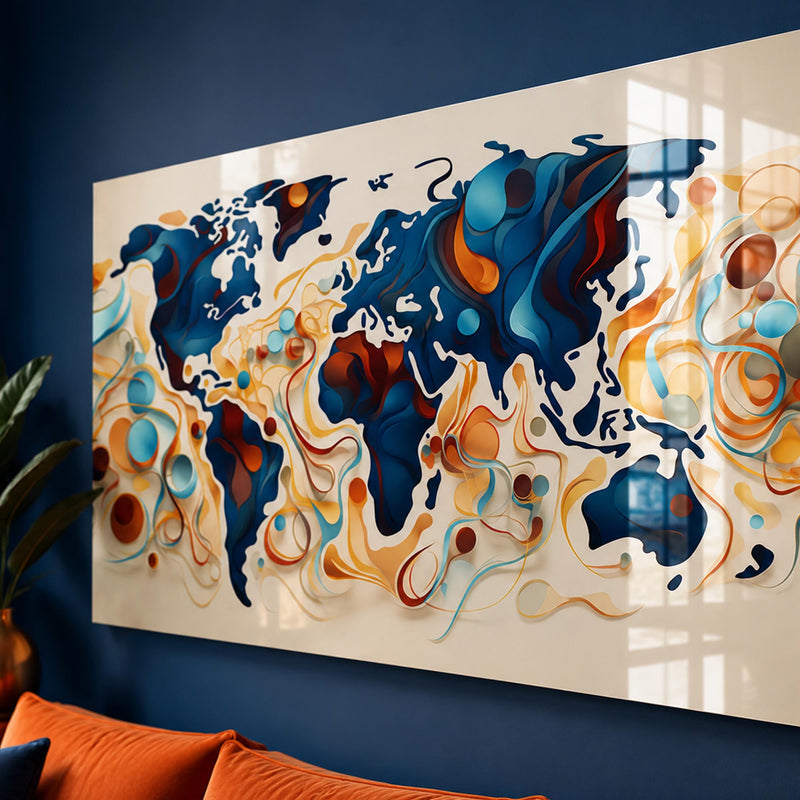 Abstract World Currents lifestyle view