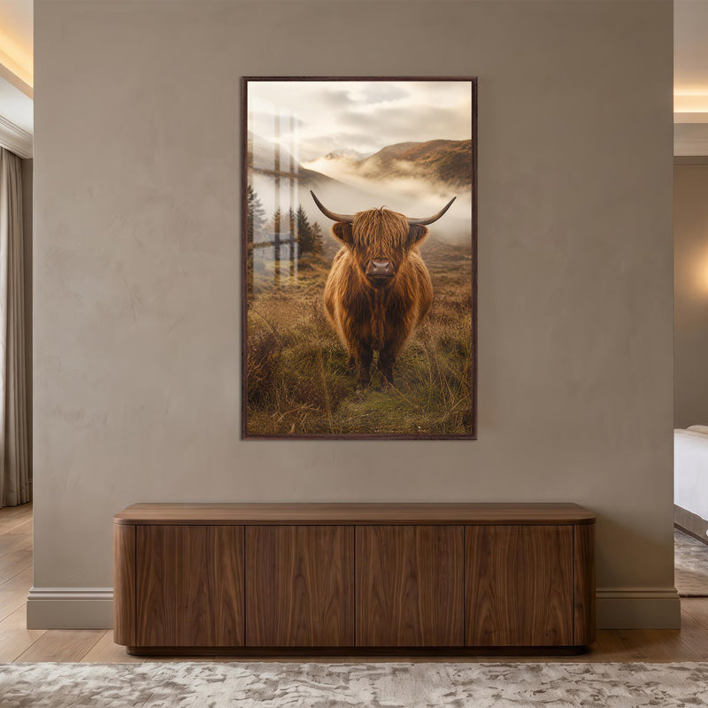 Highland Guardian with walnut frame