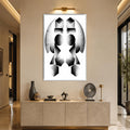 Mirrored Forms with white frame