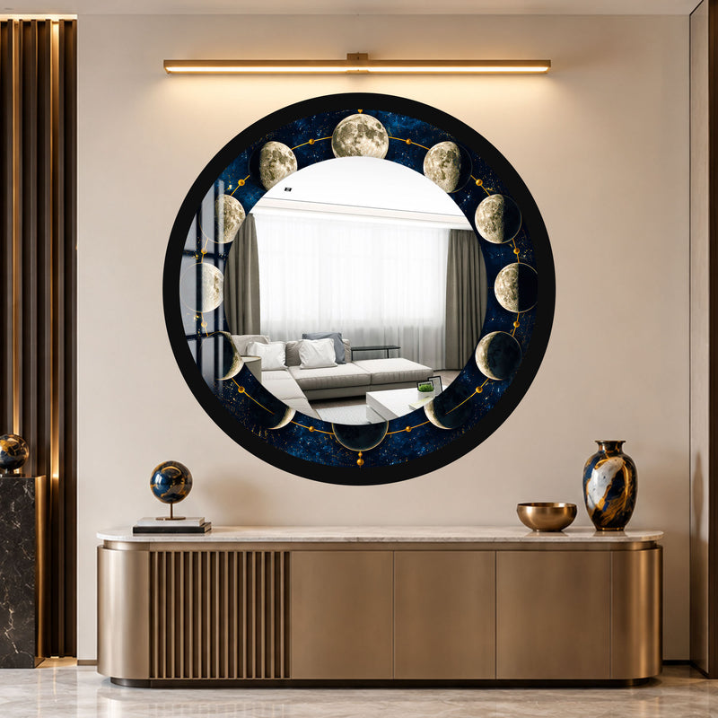 Lunar Phase Orbit with black frame