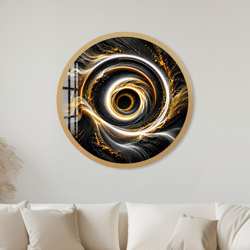 Golden Energy Vortex with gold frame
