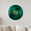 Emerald Spiral with white frame