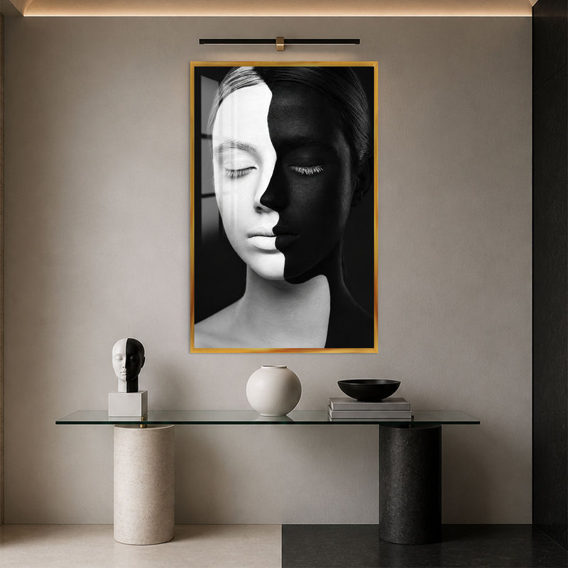 Light And Shadow with gold frame