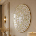 Golden Radial Mandala Line Art lifestyle view