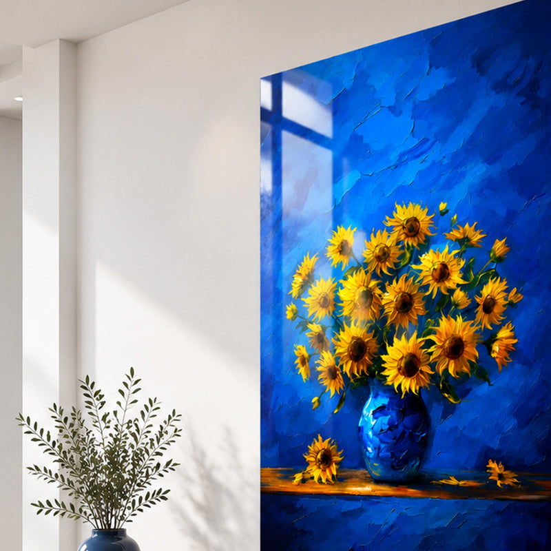 Sunflowers In Blue lifestyle view